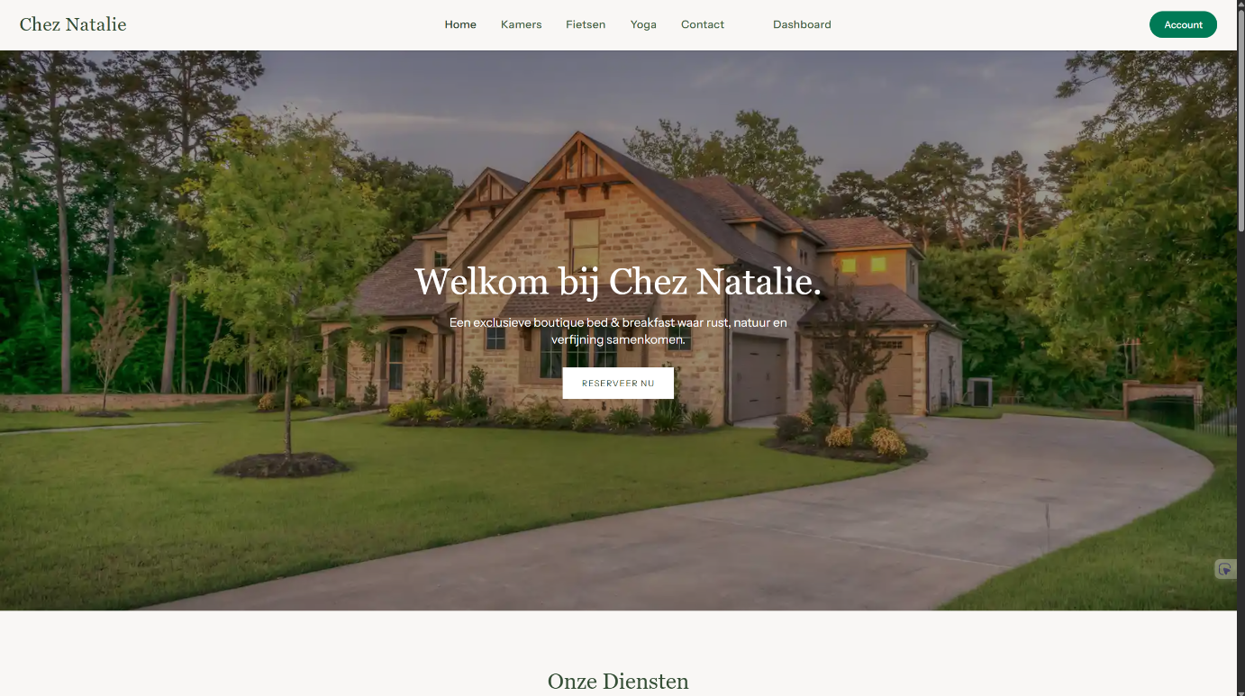 Chez-Natalie Web-App: Full-Stack Digital Solution